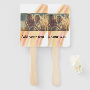 custom add your photo christmas personalised water hand fan
