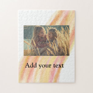 custom add your photo christmas personalised water jigsaw puzzle