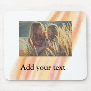 custom add your photo christmas personalised water mouse pad
