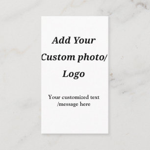 custom add your photo logo your text custom modern business card
