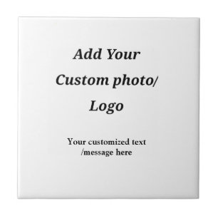 custom add your photo logo your text custom modern ceramic tile