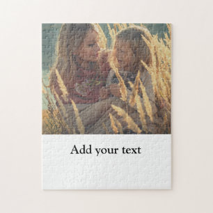 custom add your photo your text custom jigsaw puzzle