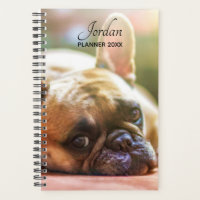 Custom Add YOUR Photos Name French Bulldog Planner
