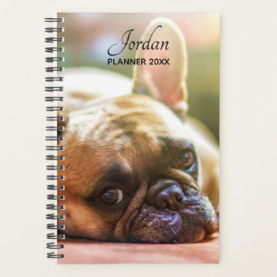 Custom Add YOUR Photos Name French Bulldog Planner