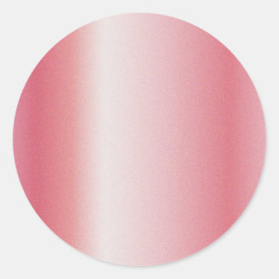 Custom Add Your Text Logo Rose Gold Blank Template Classic Round Sticker