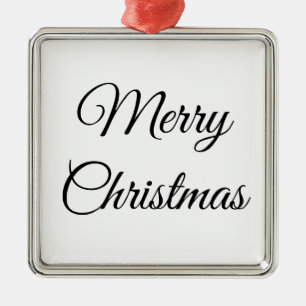 custom add your text photo christmas personalised metal ornament