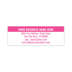 Custom Address Colour Self-inking Stamp Template
