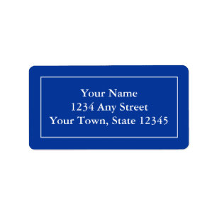 Custom Address Labels - Dark Navy Blue