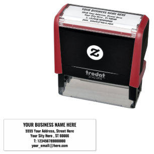 Custom Address Self-inking Stamp Template