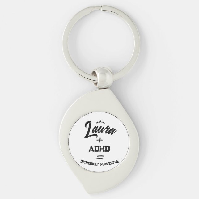 custom adhd incredibly powerful key ring (Front)