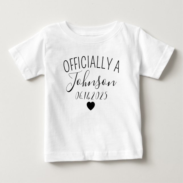 Custom Adoption Day Toddler Shirt, Personalised Na Baby T-Shirt (Front)