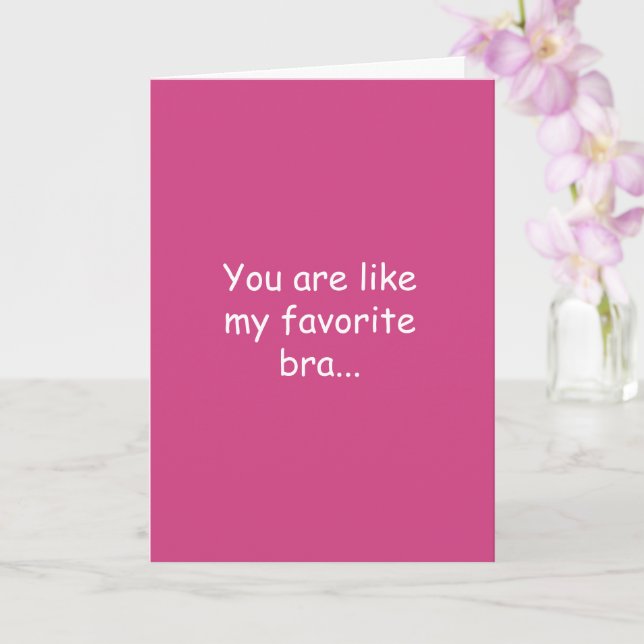 Custom Adult Humour Love Quote Funny Valentines Da Card (Orchid)