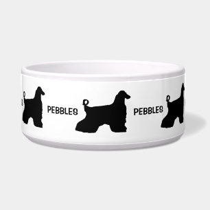 Custom Afghan Hound Dog Silhouette