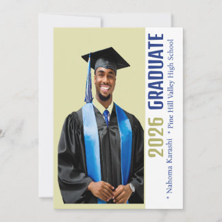 Custom African American Graduate 2026  Invitation