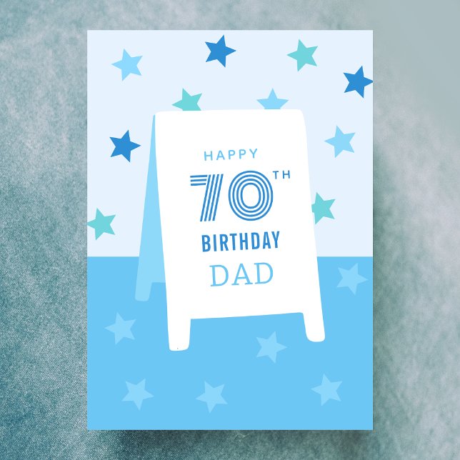 Custom Age 70th Birthday Card (Creator Uploaded)