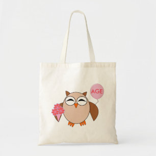 Custom Age Birthday Owl Bag