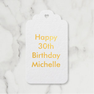 Custom Age Birthday Owl Gift Tags