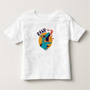 Custom Age Dinosaur Roar I'm Birthday T-Shirt