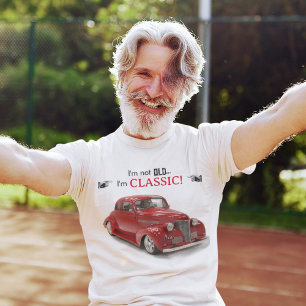 Custom Age Not Old But Red Classic 1939 Coupe T-Shirt