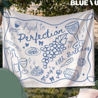 Custom Aged to Perfection Backdrop for Wine Tapestry
