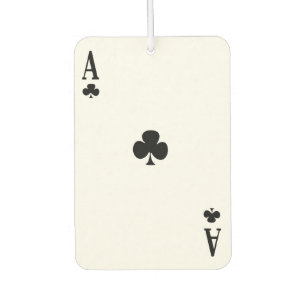 Custom Air Freshener - Ace of Clubs