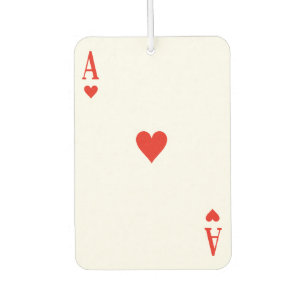 Custom Air Freshener - Ace of Hearts