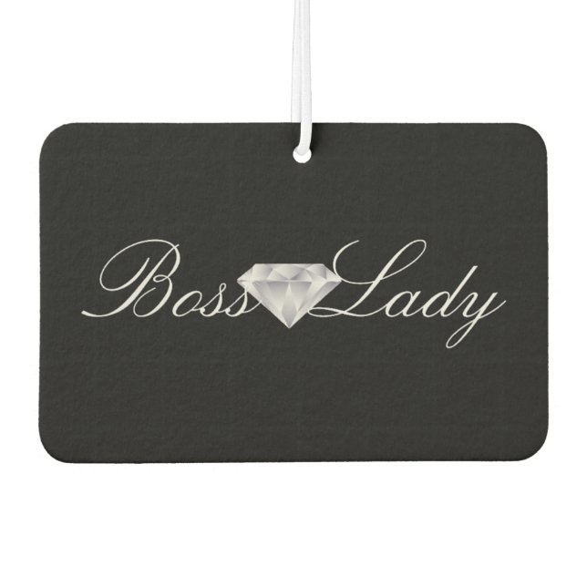 Custom Air Freshener - Diamond Boss Lady (Front)
