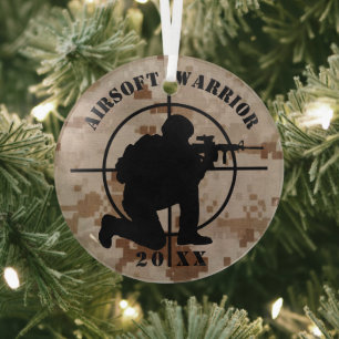Custom Airsoft Team Christmas Ornament