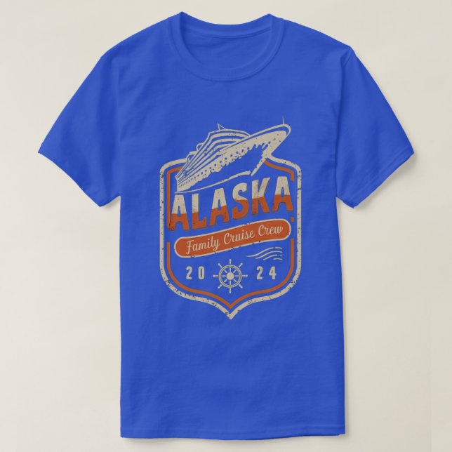 Custom Alaska Family Cruise Crew 2024 Apparel Naut T-Shirt (Design Front)
