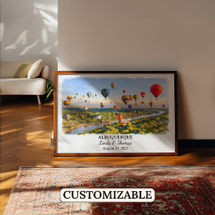 Custom Albuquerque Wall Art, New Mexico Poster