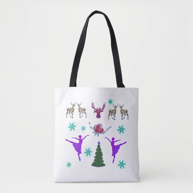 Custom All-Over-Print Tote Bag (Front)