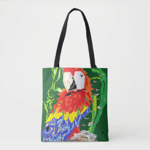 Custom All-Over-Print Tote Bag/A Parrot Bag