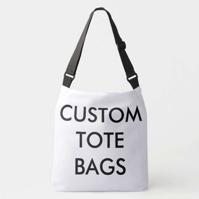 Custom ALL OVER PRINT TOTE BAG Blank Template (Front)