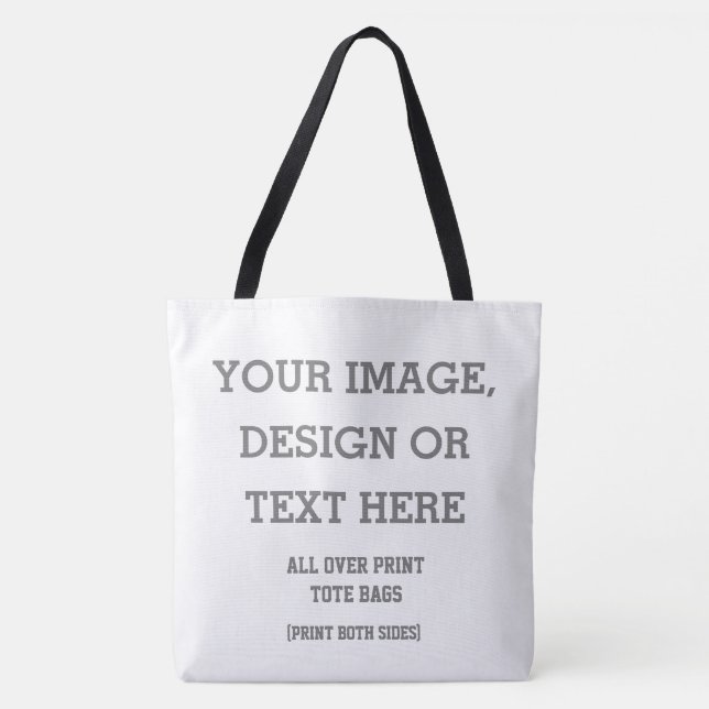 Custom All Over Print Tote - Personalised Design (Front)