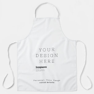 Custom All-Over Print White Apron