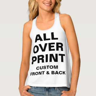 Custom All Over Print Women's Racerback Tank Top