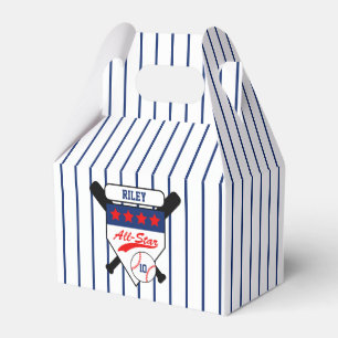 Custom All-Star Baseball Birthday Favour Box