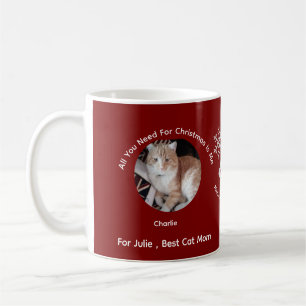 Custom All You Need , Best Cat Mom, Cat Photo  Coffee Mug