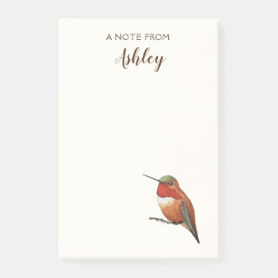 Custom Allen's Hummingbird Notes