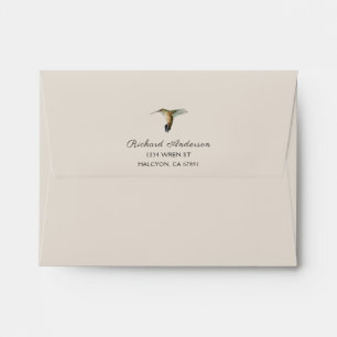 Custom Allen's Hummingbird Stationery Paper Envelope