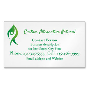 Custom Alternative Natural Health Pain Therapeutic Magnetic Business Card