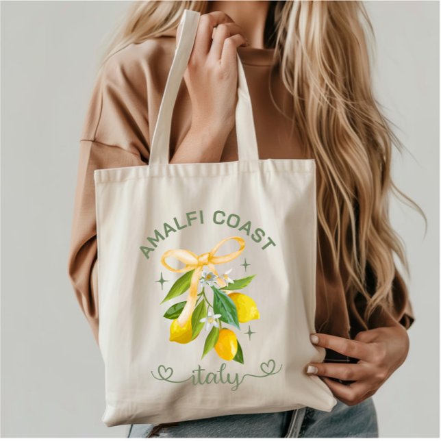 Custom Amalfi Coast Lemon – Italy Travel Souvenir Tote Bag (Creator Uploaded)