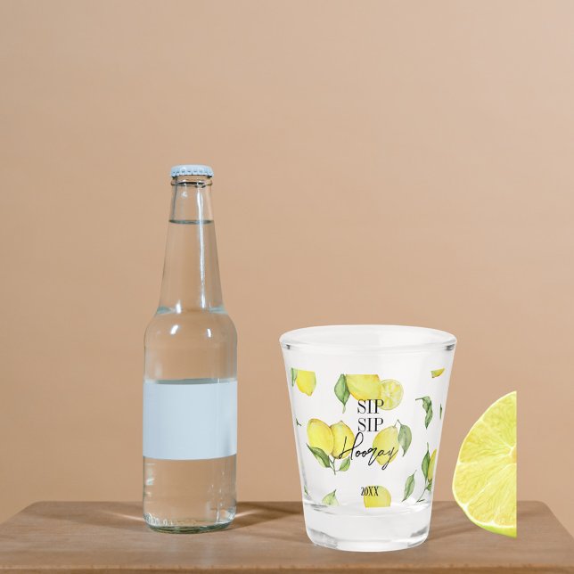 Custom Amalfi Lemons Shot Glas | Sip Sip Hooray Shot Glass (Creator Uploaded)