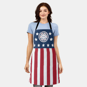 Custom America 250th 4th of July Patriotic BBQ Apron