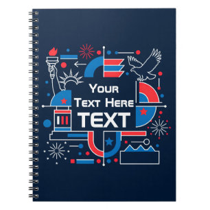 Custom America’s 250th anniversary Notebook