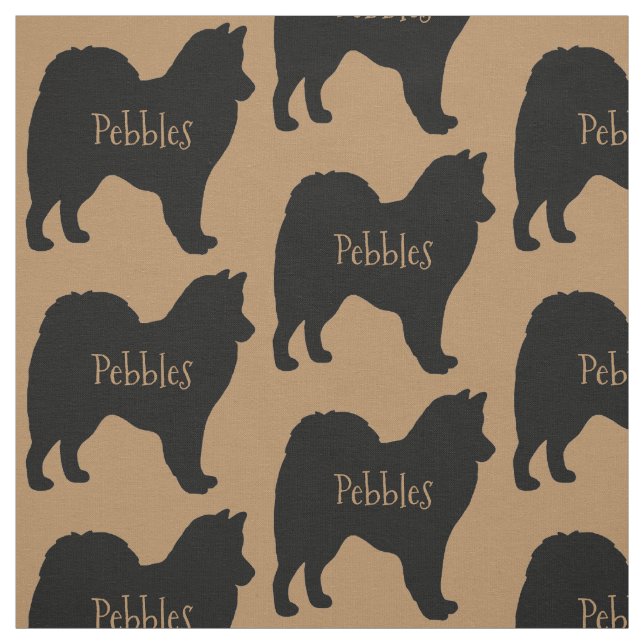 Custom American Eskimo Dog Breed Fabric (Swatch)