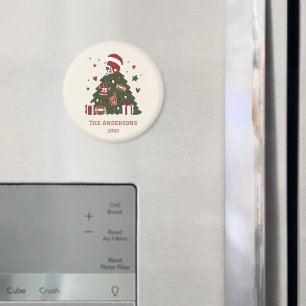 Custom American Football Christmas Magnet