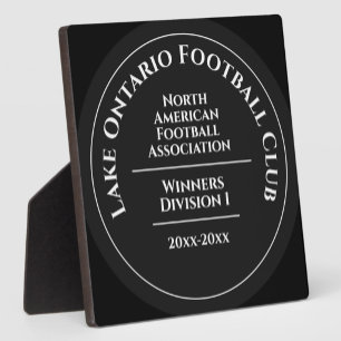 Custom American Football Club Division Winners Plaque