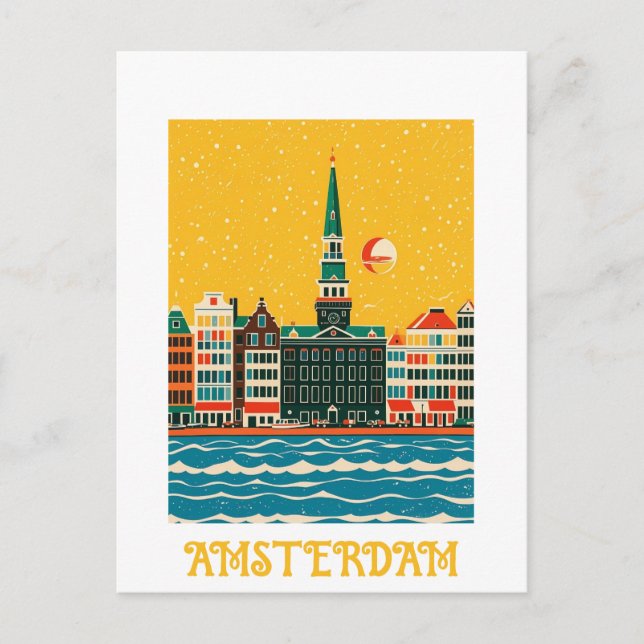 Custom Amsterdam Netherlands Postcard (Front)