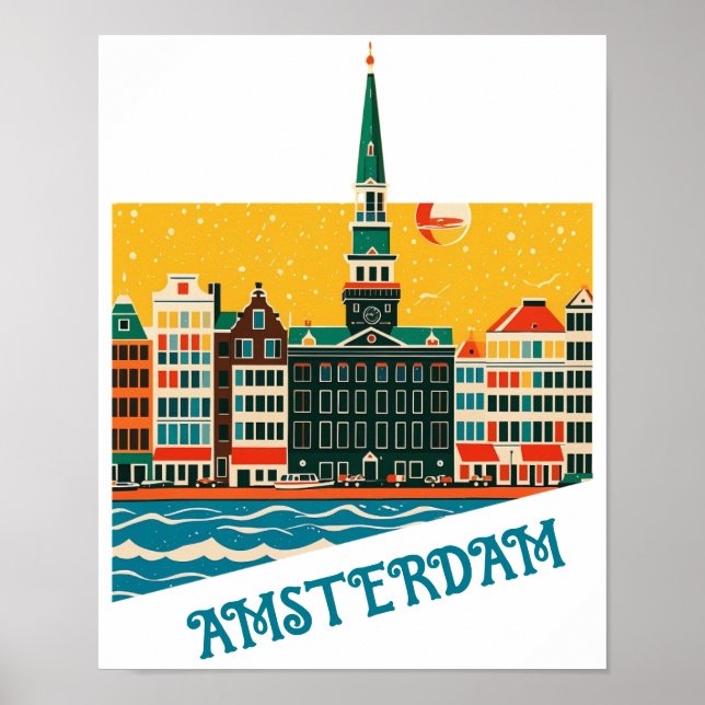 Custom Amsterdam Netherlands Poster (Front)